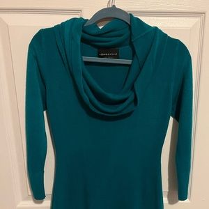 Green knee length sweat dress!